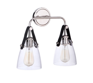 Craftmade Lighting Hagen 51362-PLN - 16 in. 2-Light Polished Nickel Vanity Light