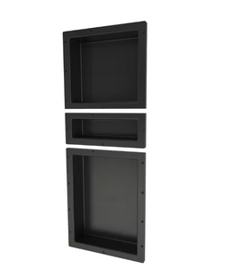 Tile Redi RNT1614S-6-20 Redi Niche 16 in x 40 in Triple Shower Niche Set - Black Tile Redi RNT1614S-6-20 Redi Niche 16 in x 40 in Triple Shower Niche Set - Black