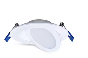 Leviton Adjustable 5 CCT Color Selectable Slim Downlight, 4 in. Round DAR40-S1W