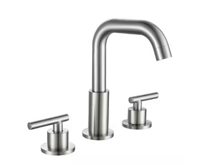 8 in. Widespread Double Handle Bathroom Faucet in Brushed Nickel 1514BN