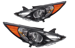 KAX Headlights For Hyundai Sonata 2011-2014 Black Housing Headlights Assembly