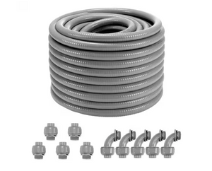 VEVOR 3/4 in. 100 ft. PVC Liquid-Tight Non-Metallic Electrical Conduit IP65
