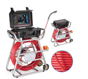 VEVOR Sewer Camera 328 ft/100m Self-Leveling Drain Camera with 10.1" Touchscreen