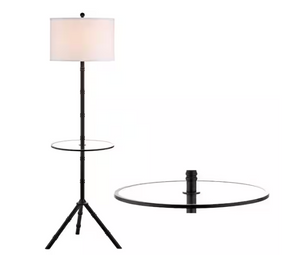 JONATHAN Y JYL2012A Hall 62 in. Oil Rubbed Bronze Metal End Table Floor Lamp