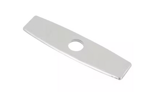 BWE 10.2" x 2.3" x 1.34" Brass Sink Faucet Deck Plate Escutcheon, Brushed Nickel