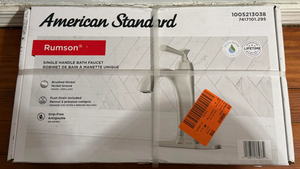 American Standard Rumson Single Hole 1-Handle Bathroom Faucet in Brushed Nickel