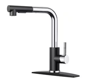 FORIOUS Single-Handle Kitchen Sink Faucet with Pull Down Sprayer Kitchen Faucet