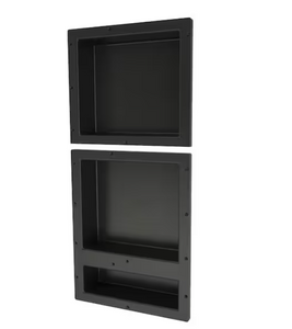 Tile Redi RNT1614S-20D Redi Niche 16 in x 34 in Triple Shower Niche Set in Black