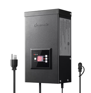 DEWENWILS 200-W Metal Landscape Lighting Transformer w/Timer & Photocell Sensor