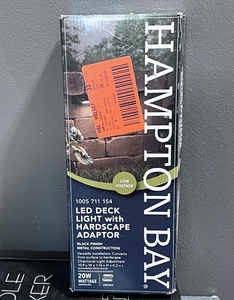 Hampton Bay 25-Watt Equivalent Low Voltage Black LED Outdoor Deck Light