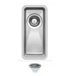 UKINOX 18 Gauge Stainless Steel 8 in. Undermount Bar Sink UK10670