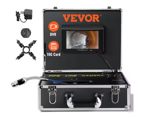 Vevor Sewer Pipeline Inspection Camera 7 in. Screen 98 ft. with DVR 16GB SD Card