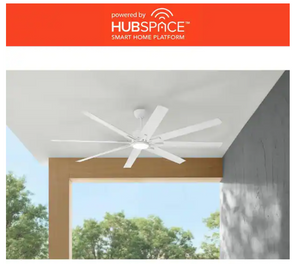 Home Decorators Kensgrove II 72 in. Smart Indoor/Outdoor Matte White Ceiling Fan