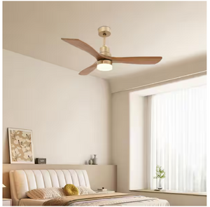 48 in. Integrated LED Indoor Reversible Light Brown Ceiling Fan w/Light & Remote