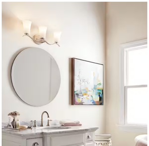 KICHLER Armida 23 in. 3-Light Brushed Nickel Transitional Vanity Light 45376NI
