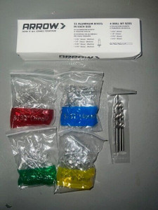 Arrow RTK189K 100 Piece Aluminum Rivet & 4 Piece Drill Bit Set