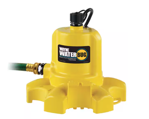 Wayne 1/6 HP WaterBUG Submersible Utility Pump with Multi-Flo Technology (Used)