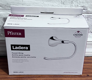 Pfister Wall Mounted Ladera Wall Mounted Open Towel Ring in Polished Chrome