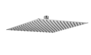 LORDEAR 12" Square Full & Standard Rainfall Fixed Shower Head in Brushed Nickel