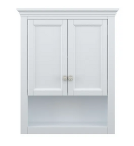 Home Decorators Lamport 26 in. W x 8 in. D x 32 in. H Bathroom Storage Wall Cabinet in White - $50