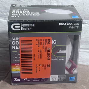 CE Ultra Slim Integrated LED 3 in Round Adj Color Temp Canless Recessed Light