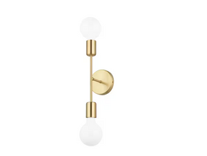 Eglo Avondale 2-Light Brushed Gold Wall Sconce