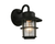 Hampton Bay 8.2 in. 1-Light Black Outdoor Wall Light Lantern Sconce (2-Pack)
