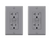 ELEGRP 20A 125V Tamper Resistant Self-Test GFCI Outlet w/ Wall Plate (2-Pack)