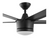 Home Decorators Merwry 48 in LED Matte Black Ceiling Fan with Light Kit & Remote