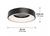 Artika Aiden 13" 1-Light Modern Black LED 5CCT Flush Mount Ceiling Light Fixture