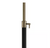 Hampton Bay Alderston 65 in. Matte Black and Antique Brass Adjustable Floor Lamp