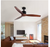 YUHAO Ceiling Fan 52" DC-Motor Solid Wood 3-Blades w/ Remote Control - PLS READ