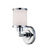 Millennium Lighting 1-Light Chrome Wall Sconce with Etched White Glass 221-CH