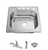 Glacier Bay 25 in. Drop in Single Bowl 22 Gauge Stainless Steel Kitchen Sink