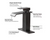 Oil rubbed bronze 4-in Centerset 1-Handle Waterfall Bathroom Sink Faucet