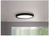 Home Decorators Collection Calloway 15 in Matte Black Selectable LED Flush Mount
