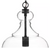 HDC Bakerston 60-Watt 1-Light Matte Black Hanging Pendant with Clear Glass Shade
