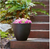 Lot of 2 - Southern Patio Medium 9.25" x 7.5" High-Density Resin Outdoor Planter