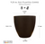 Lot of 2 - Southern Patio Medium 9.25" x 7.5" High-Density Resin Outdoor Planter