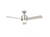 Hampton Bay Castlegate 44" Integrated LED Silver Ceiling Fan with Light & Remote
