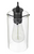 Hampton Bay Regan 3-Light Espresso Pendant Hanging Light with Clear Glass Shades
