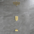 Single Handle Wall Mount Tub & Shower Faucet Waterfall Shower in Brushed Gold