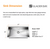 Glacier Bay 27 in Undermount Single Bowl Stainless Kitchen Sink with Accessories