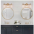 LNC Robb Modern 3-Light Gold Bathroom Vanity Light with Glass Shades
