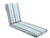 ARDEN Foam Outdoor Chaise Lounge Cushion 21 x 72 in French Blue Linen Stripe