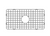 24.62 x 13 in. Fireclay Grid for Undermount Single Bowl Sink in Stainless Steel