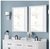 Mayfield 28 in W x 36 in H Rectangular Framed Wall Bathroom Vanity Mirror, White