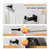 BWE 24" Modern Square Wall Mounted Bathroom Towel Bar Holder Rack in Matte Black