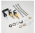 8" Widespread Double Handle Bathroom Faucet with Drain Kit Included, Matte Black