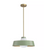 Rennnsan Winnie 1-Light Green Mid-Century Modern Pendant Light Opal Glass Shade
